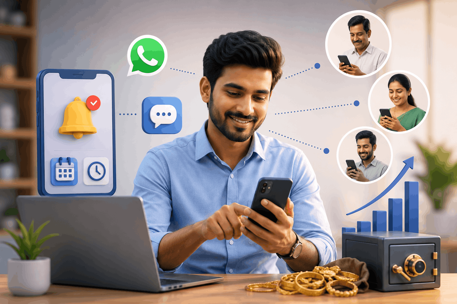 Boost Customer Loyalty with Automated WhatsApp & SMS Reminders