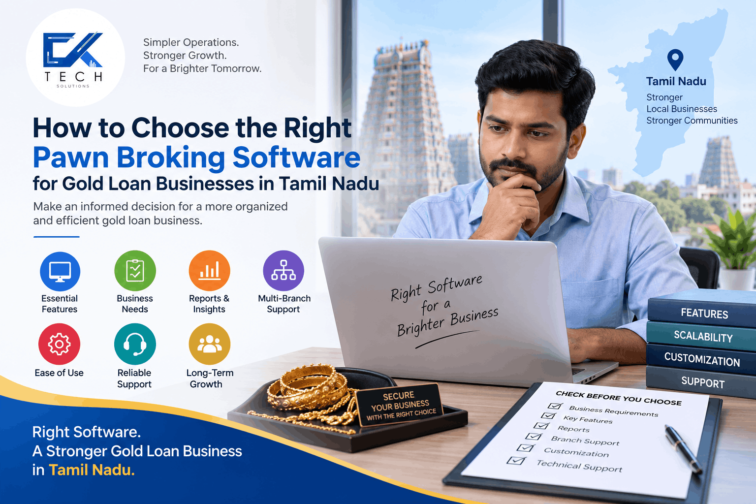 How to Choose the Right Pawn Broking Software for Gold Loan Businesses in Tamilnadu