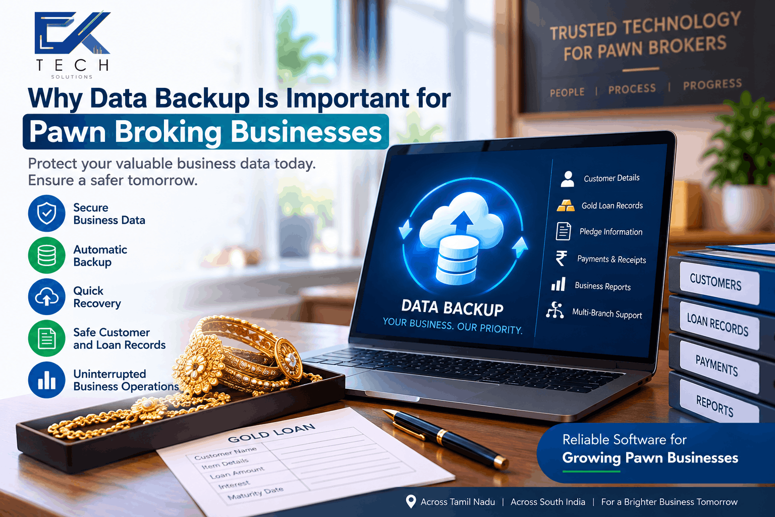 Data Backup for Pawn Broking Software | CK Tech Solutions
