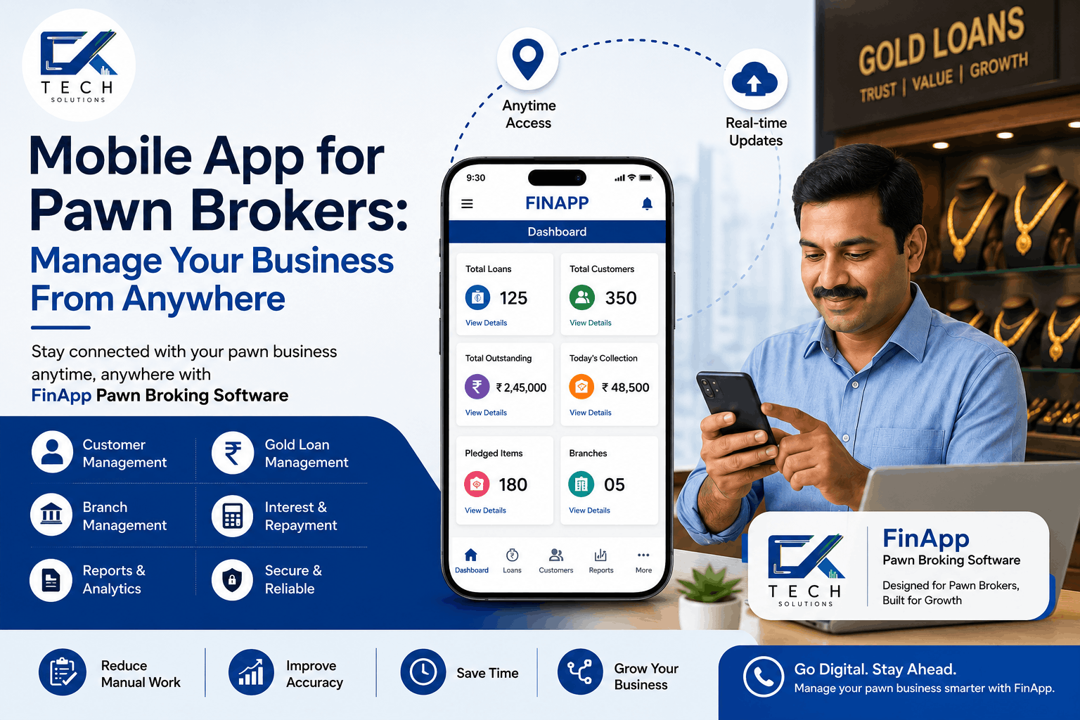 Mobile App for Pawn Brokers | FinApp Pawn Broking Software