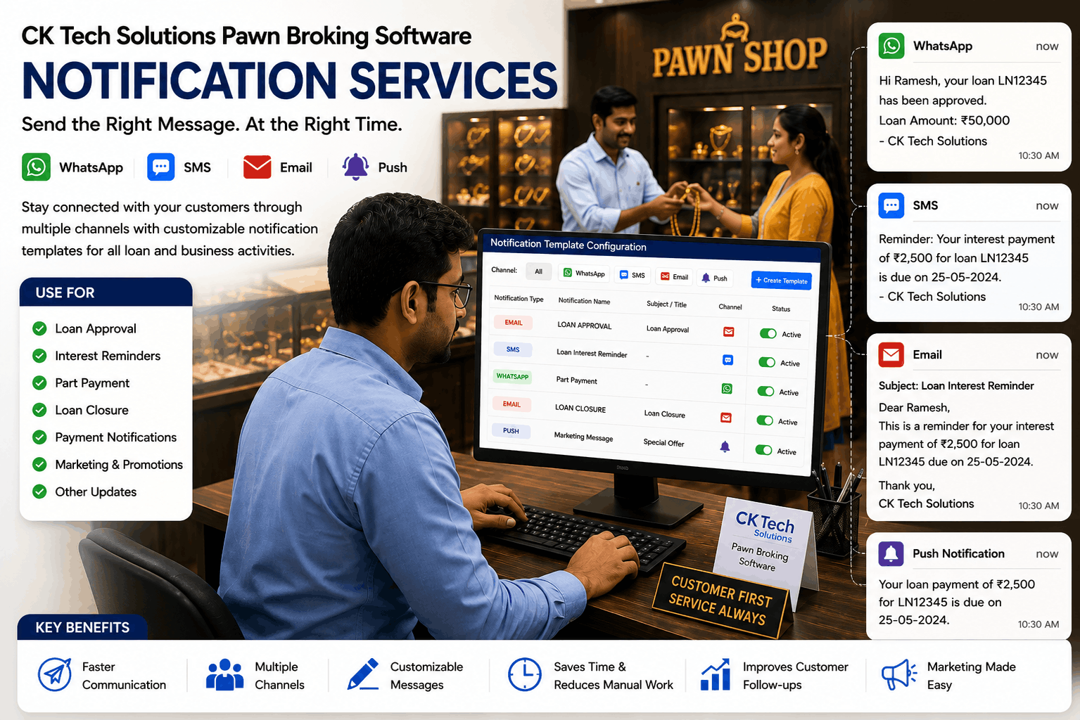 Pawn Broker Notification Software | CK Tech Solutions