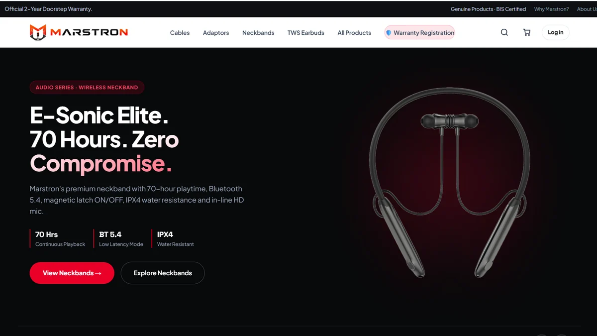 Preview of the Marstron website