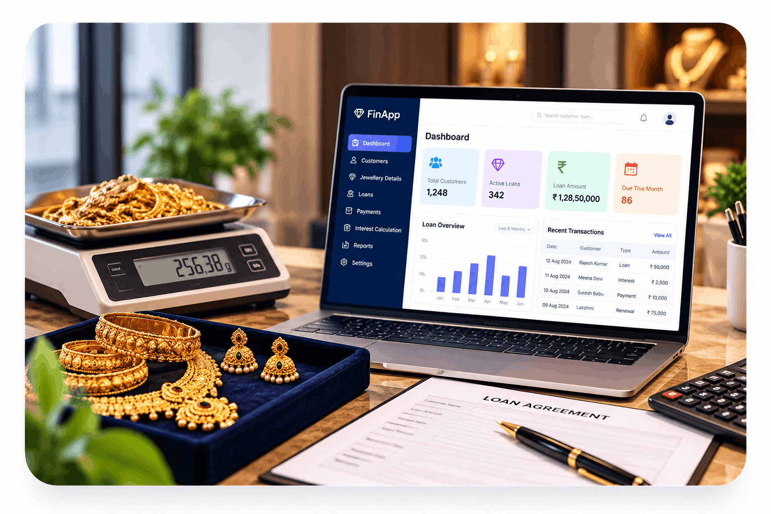 Jewellery Loan Management Software