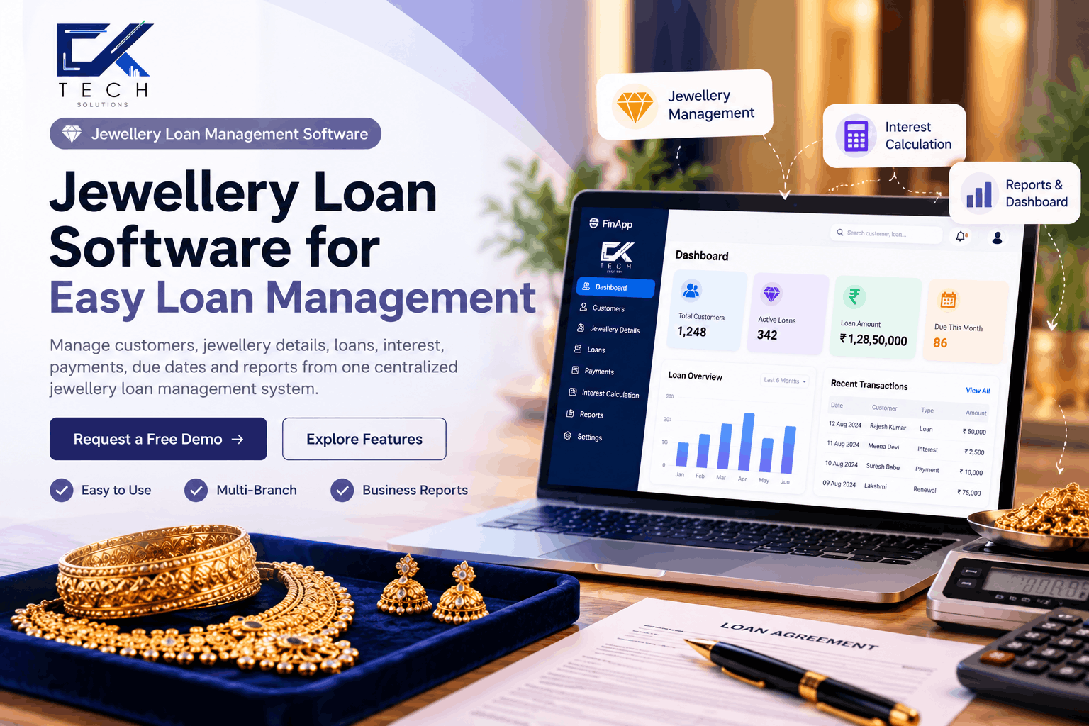 Jewellery Loan Software
