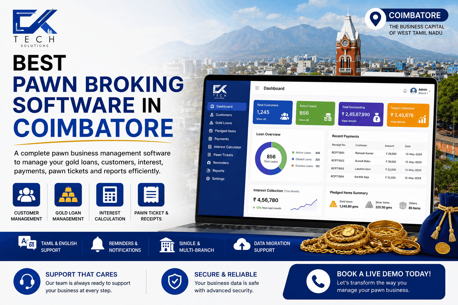 Pawn Broking Software in Coimbatore